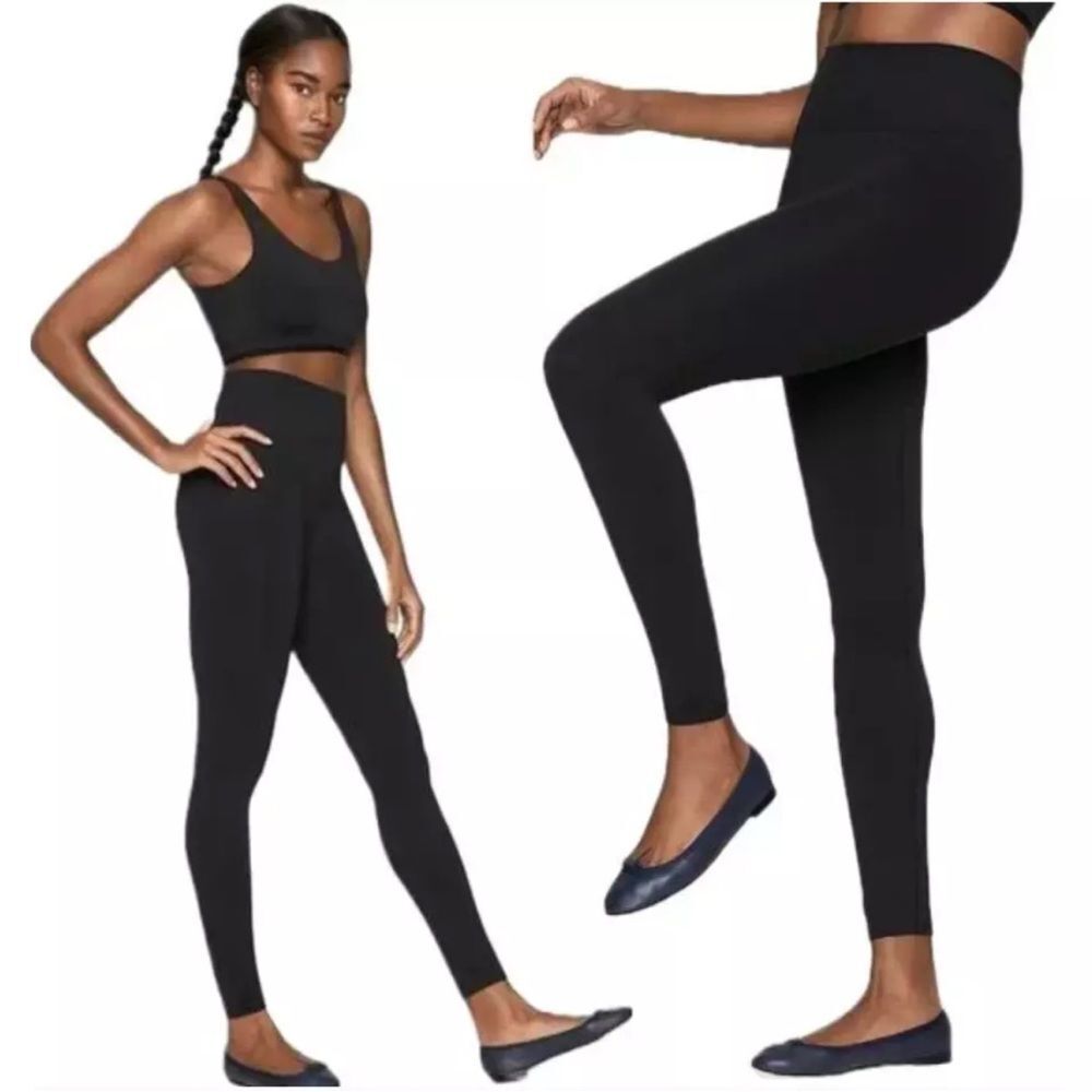 Outdoor Voices Studio Skin Black Seamless Leggings Size Large